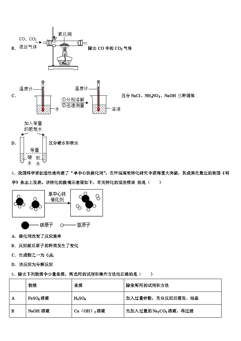 酒泉市2026年中考化学全真模拟试题（含答案解析）第2页