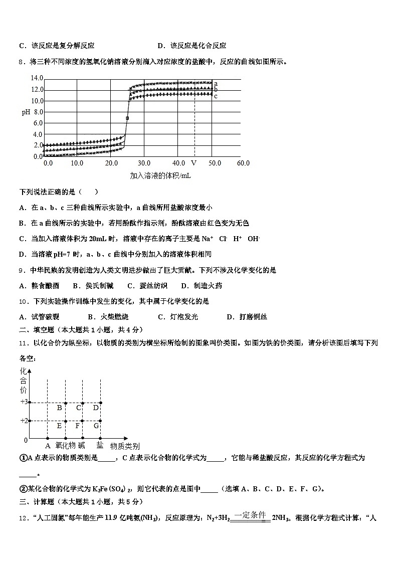 2026年潍坊市中考化学考试模拟冲刺卷（含答案解析）第3页