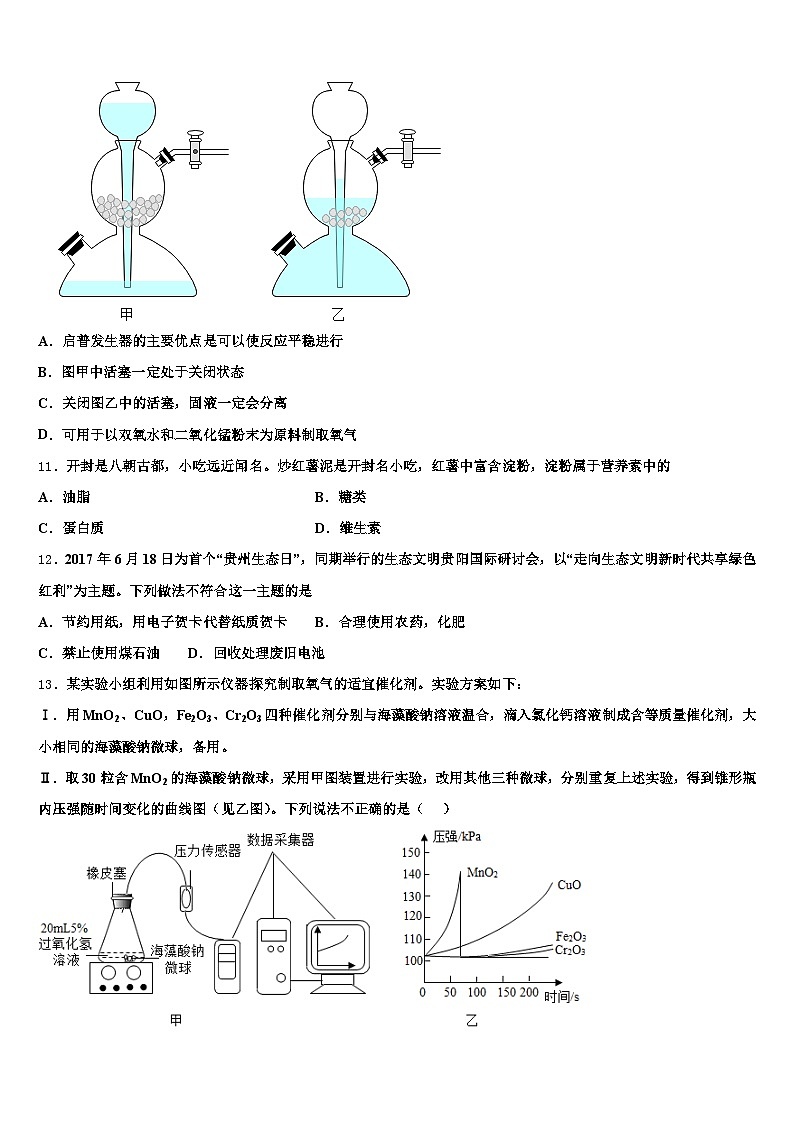 2026年景德镇市中考联考化学试题（含答案解析）第3页