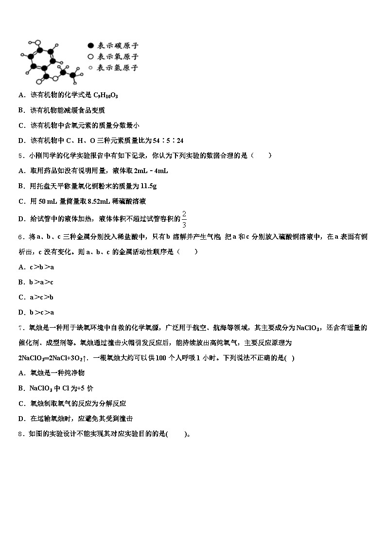 2026届云南省德宏傣族景颇族自治州中考四模化学试题（含答案解析）第2页