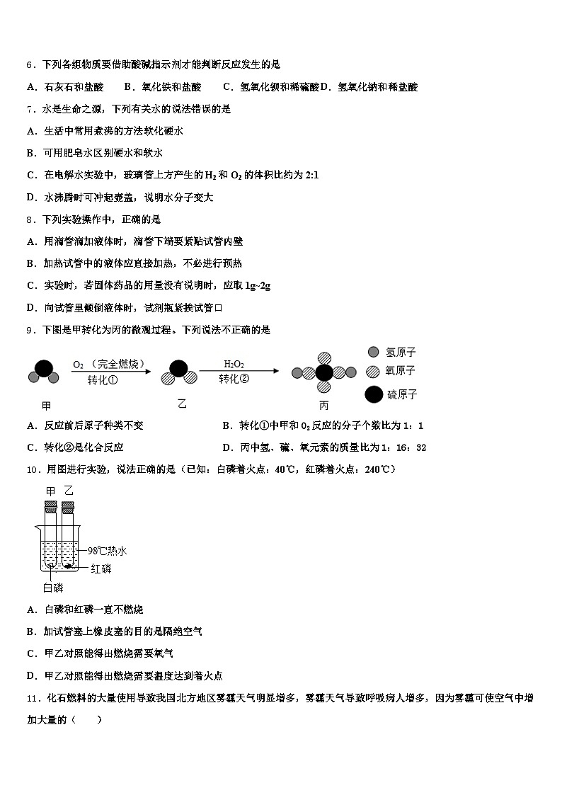 浙江省杭州市2025-2026学年初中化学毕业考试模拟冲刺卷（含答案解析）第2页
