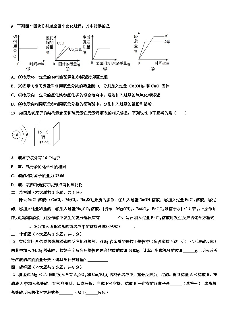 广西壮族自治区梧州市2025-2026学年初中化学毕业考试模拟冲刺卷（含答案解析）第3页