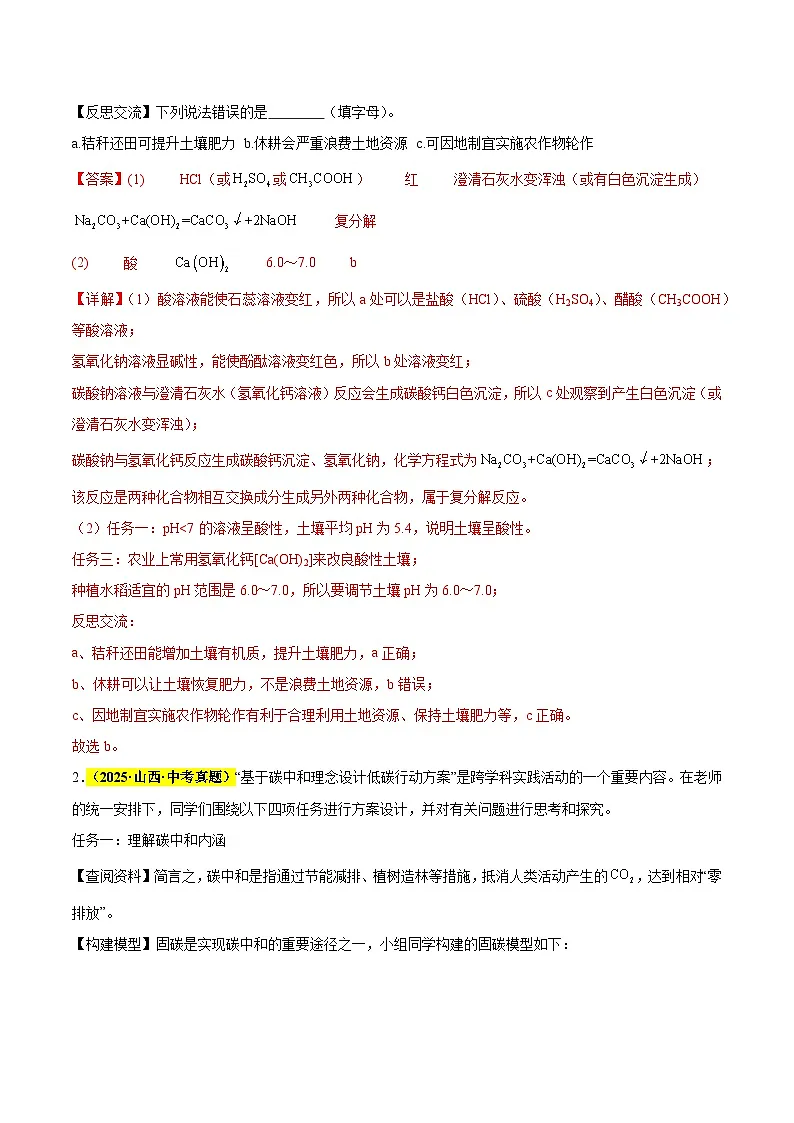 专题23 项目式探究题（全国通用）（解析版）第2页