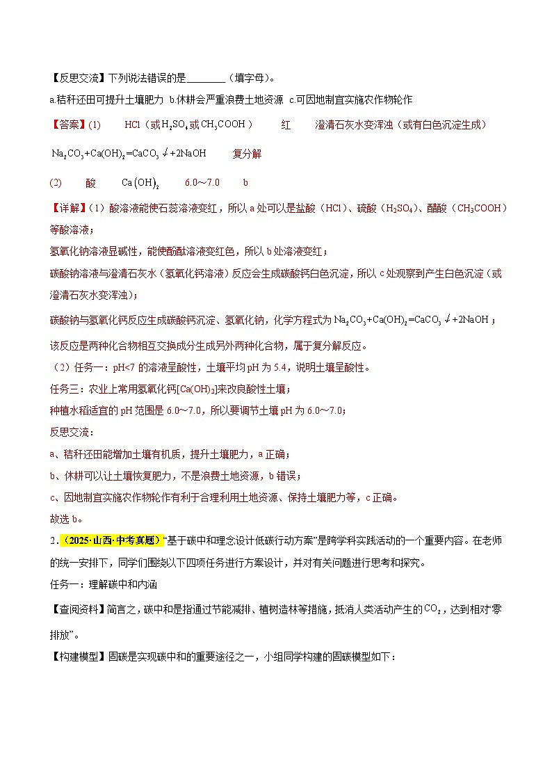 专题23 项目式探究题（全国通用）（解析版）第2页