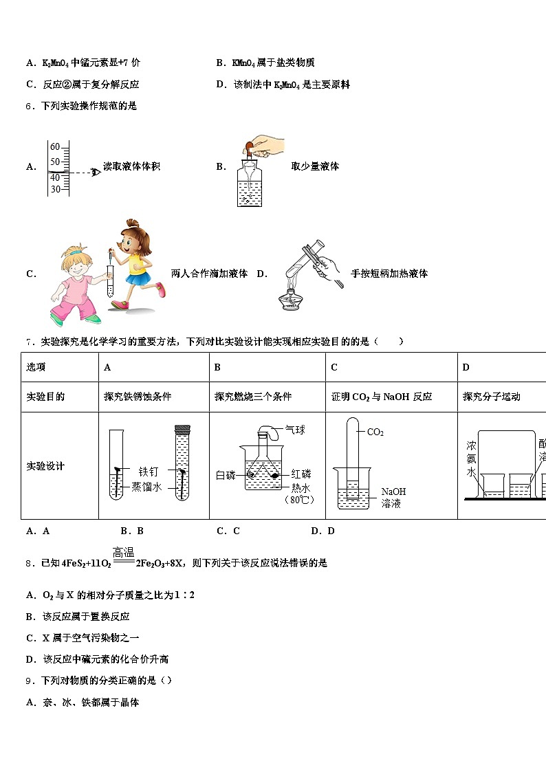 河北省沧州市2026年中考化学最后冲刺模拟试卷（含答案解析）第2页