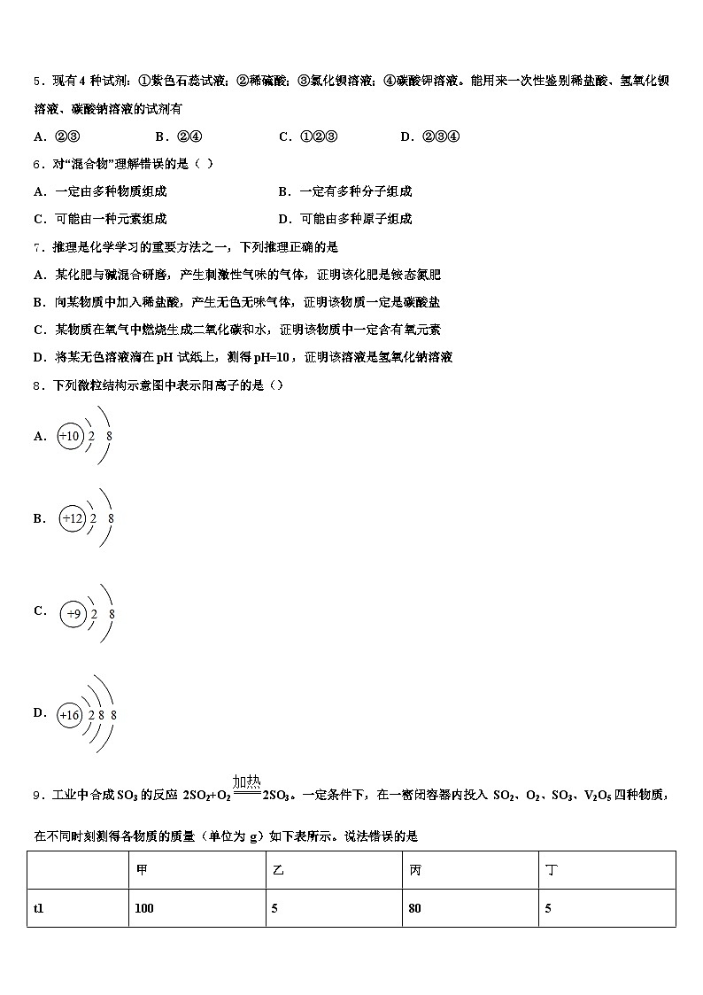 河南省洛阳市2025-2026学年中考化学押题卷（含答案解析）第2页