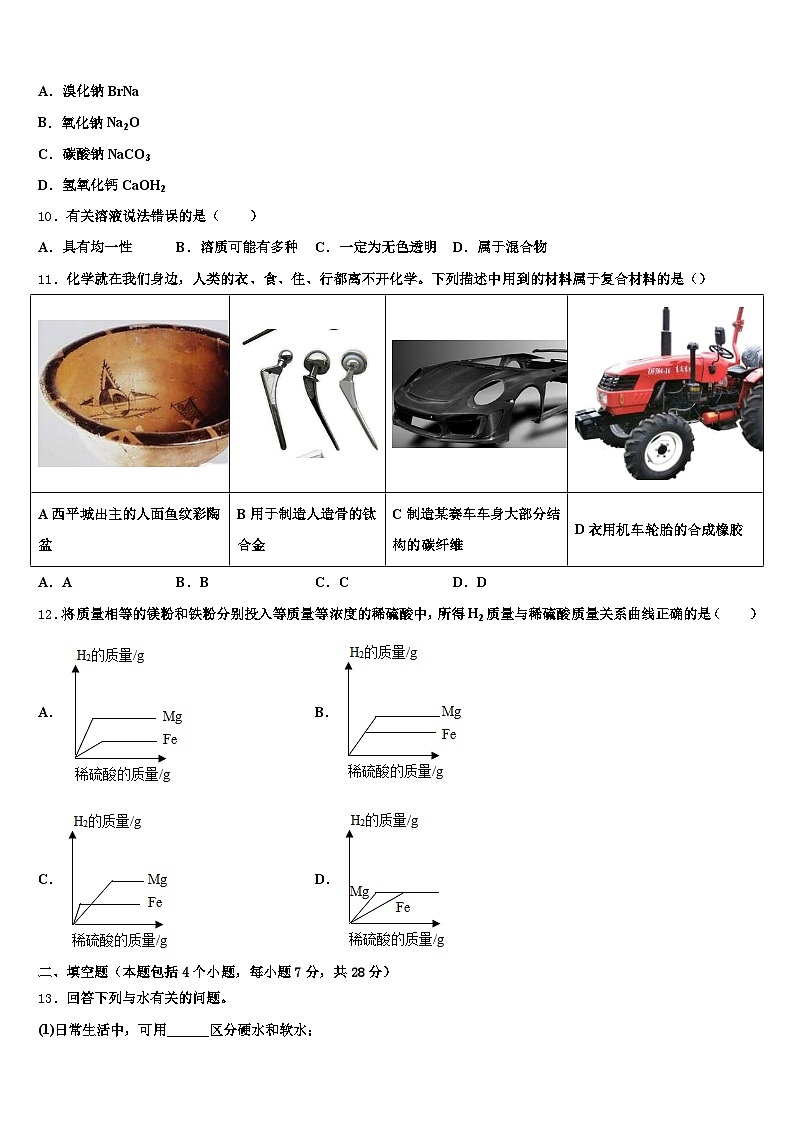 河南省洛阳市2025-2026学年中考考前最后一卷化学试卷（含答案解析）第3页