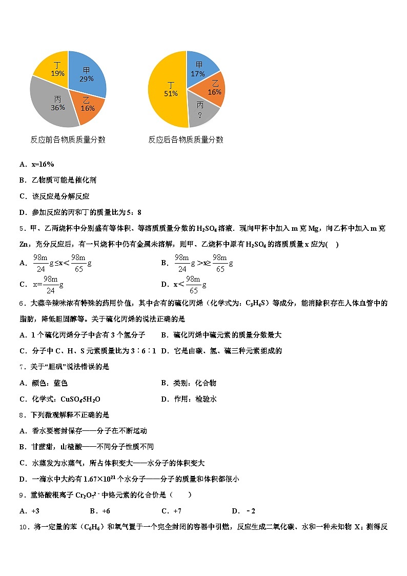湖南省益阳市2025-2026学年中考化学模试卷（含答案解析）第2页