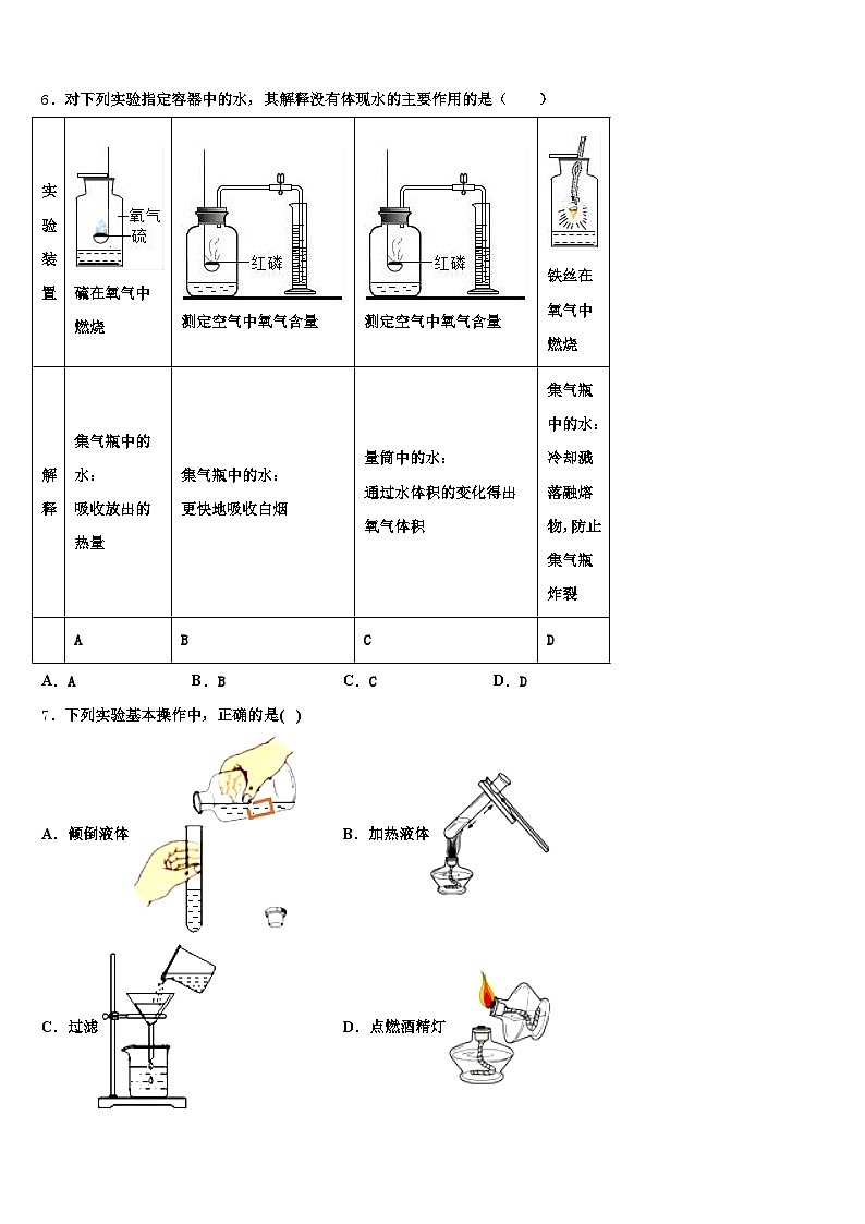 2026届江西省吉安市中考四模化学试题（含答案解析）第3页