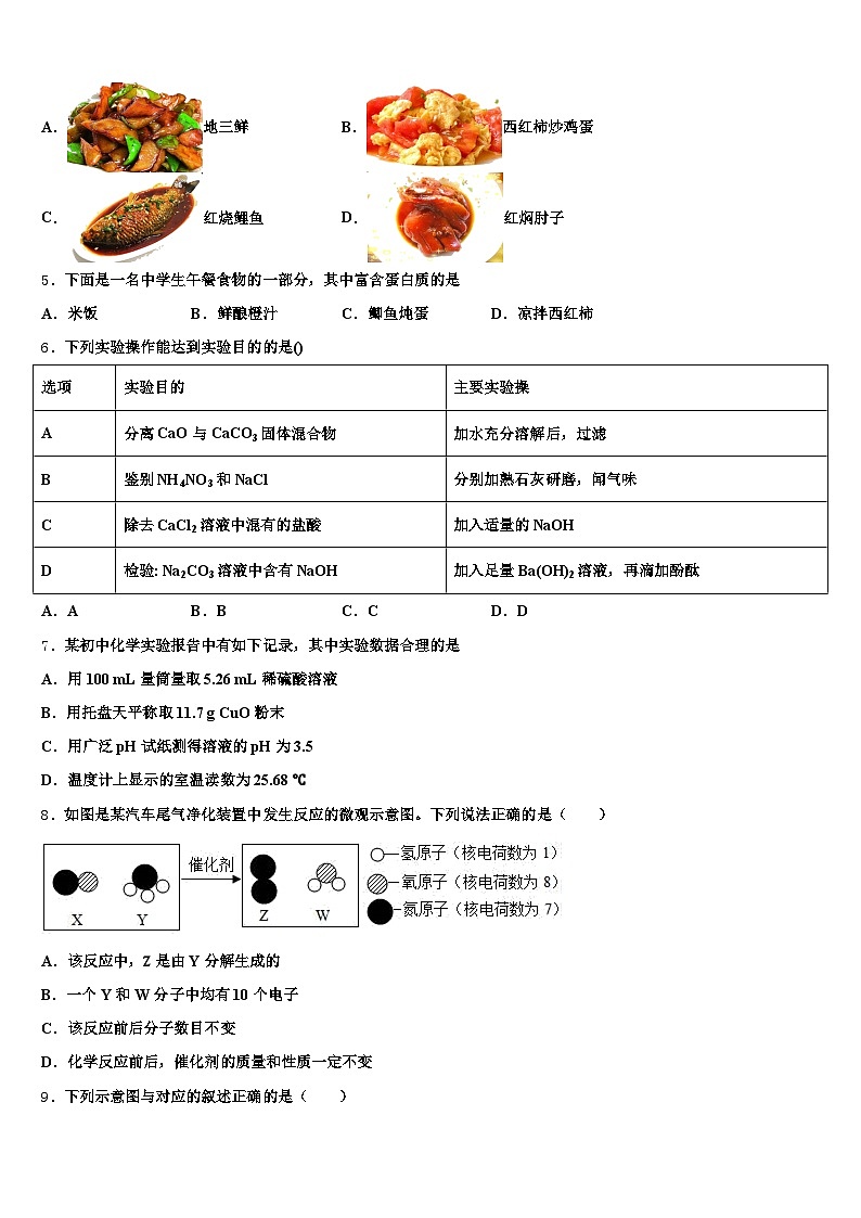 2026届黑龙江省哈尔滨市中考化学模拟预测题（含答案解析）第2页
