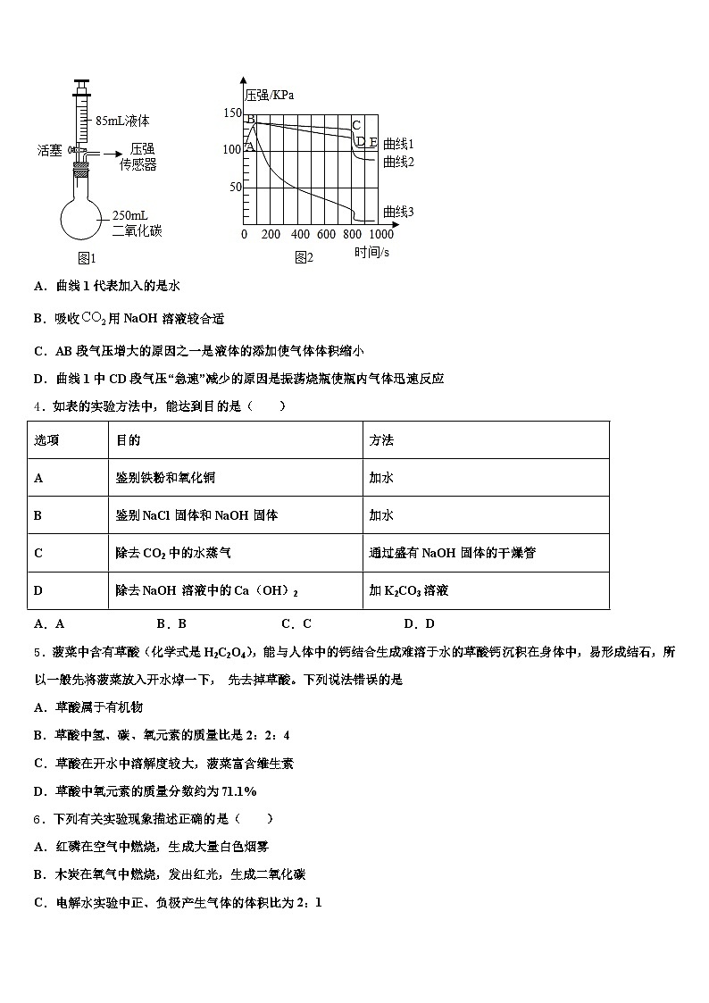 廊坊市2026年中考一模化学试题（含答案解析）第2页