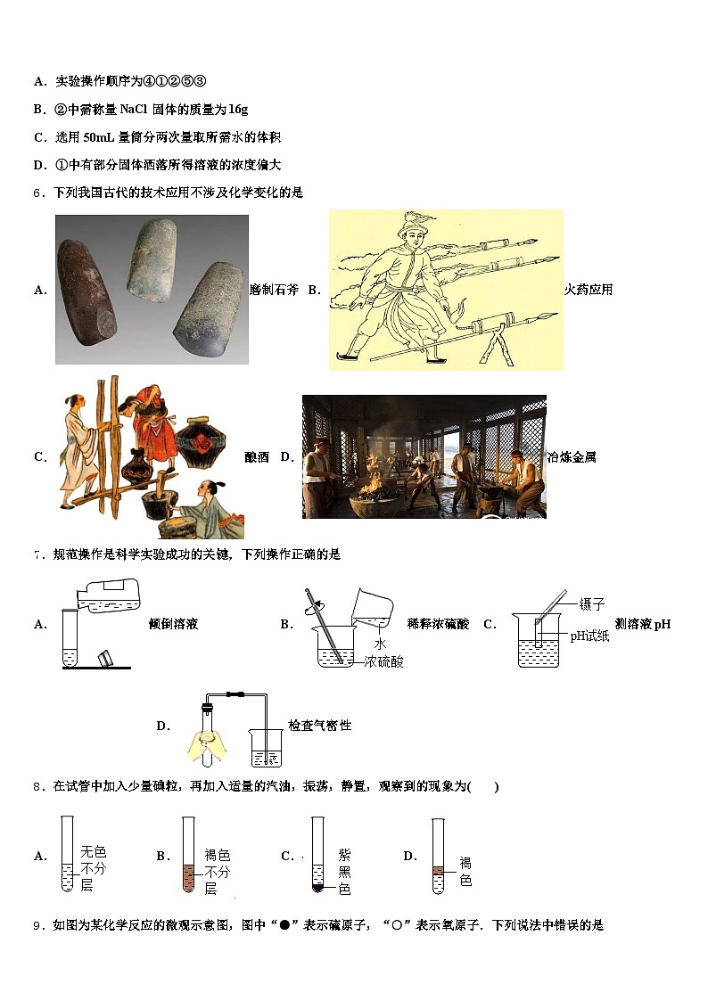 2026届山东省聊城市中考试题猜想化学试卷（含答案解析）第2页