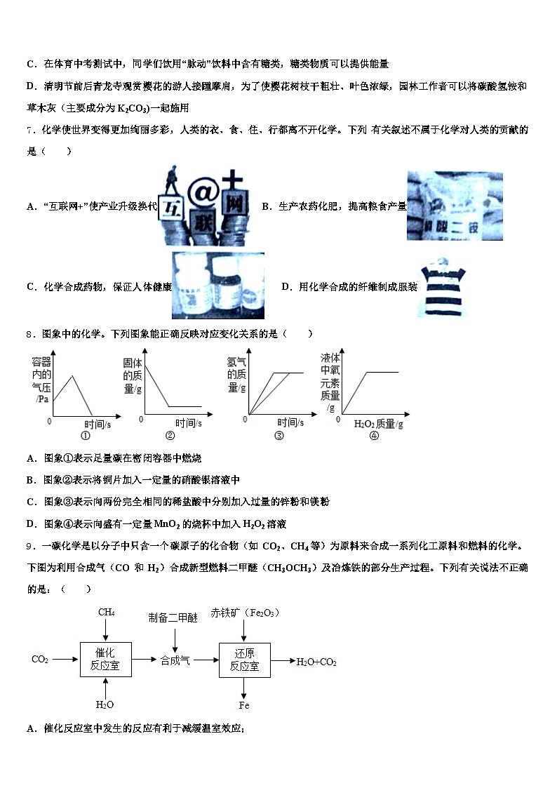 2026年甘肃省陇南市中考联考化学试题（含答案解析）第2页