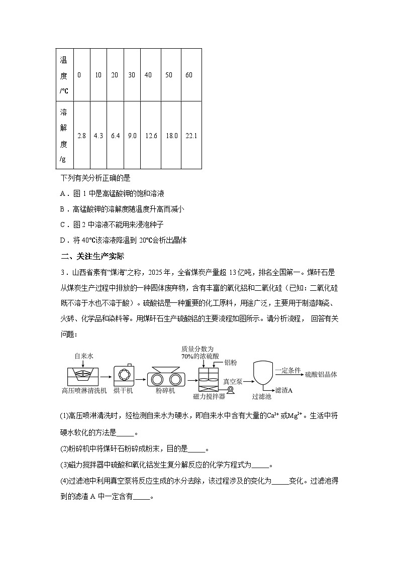 上海市民办沪东外国语学校2025-2026学年九年级下学期3月学情自测化学试卷含答案第2页
