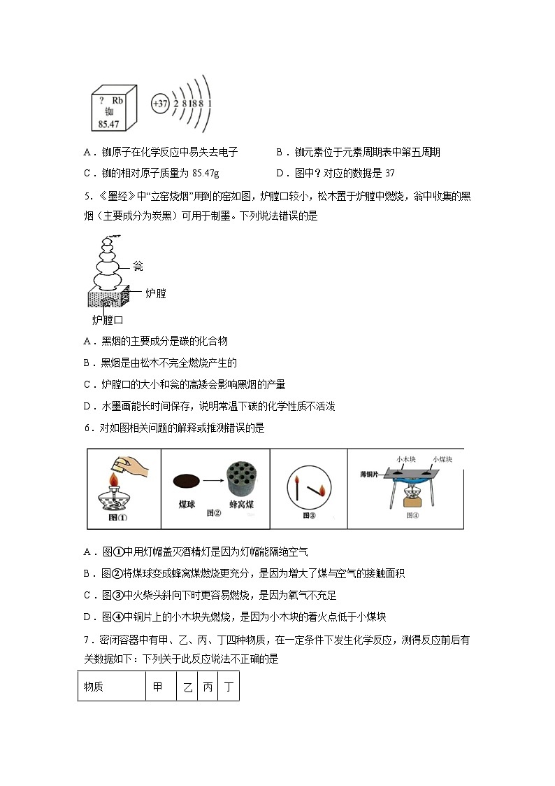 2026年黑龙江陇东地区中考调研化学试卷无答案第2页