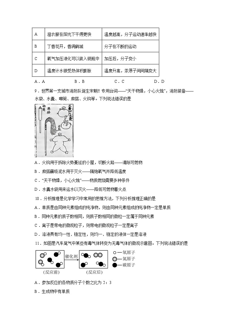 2026年山东省枣庄市滕州市中考化学一模考前示范卷含答案第3页