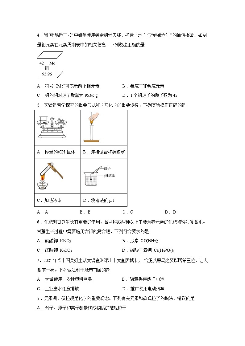 2026年山东省泰安市岱岳区中考化学一模考前示范卷含答案第2页