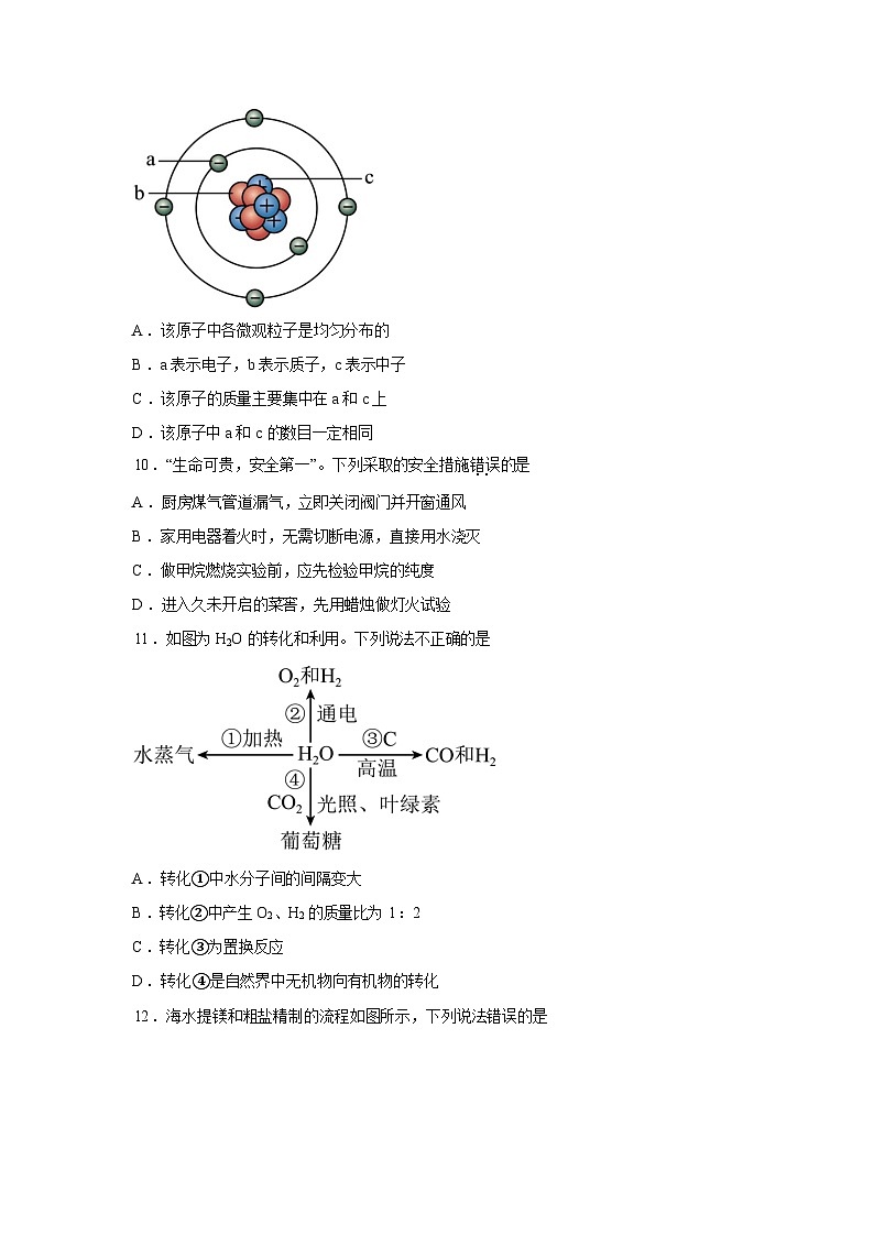 2026年山东省泰安市肥城市中考一模化学考前示范卷含答案第3页