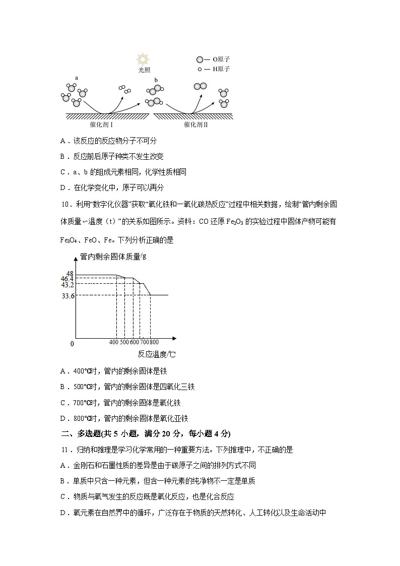 2026年山东省济南市历下区中考一模考前示范化学试卷含答案第3页