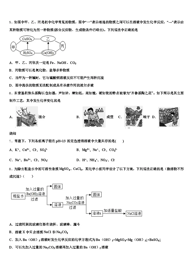 2025-2026学年焦作市中考二模化学试题（含答案解析）第2页