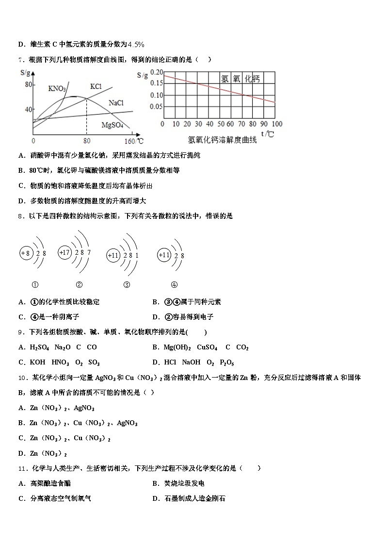2025-2026学年武威市中考考前最后一卷化学试卷（含答案解析）第2页