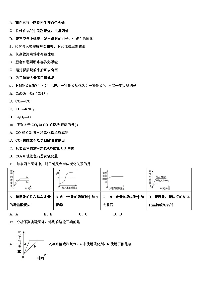 2025-2026学年阳江市中考二模化学试题（含答案解析）第2页