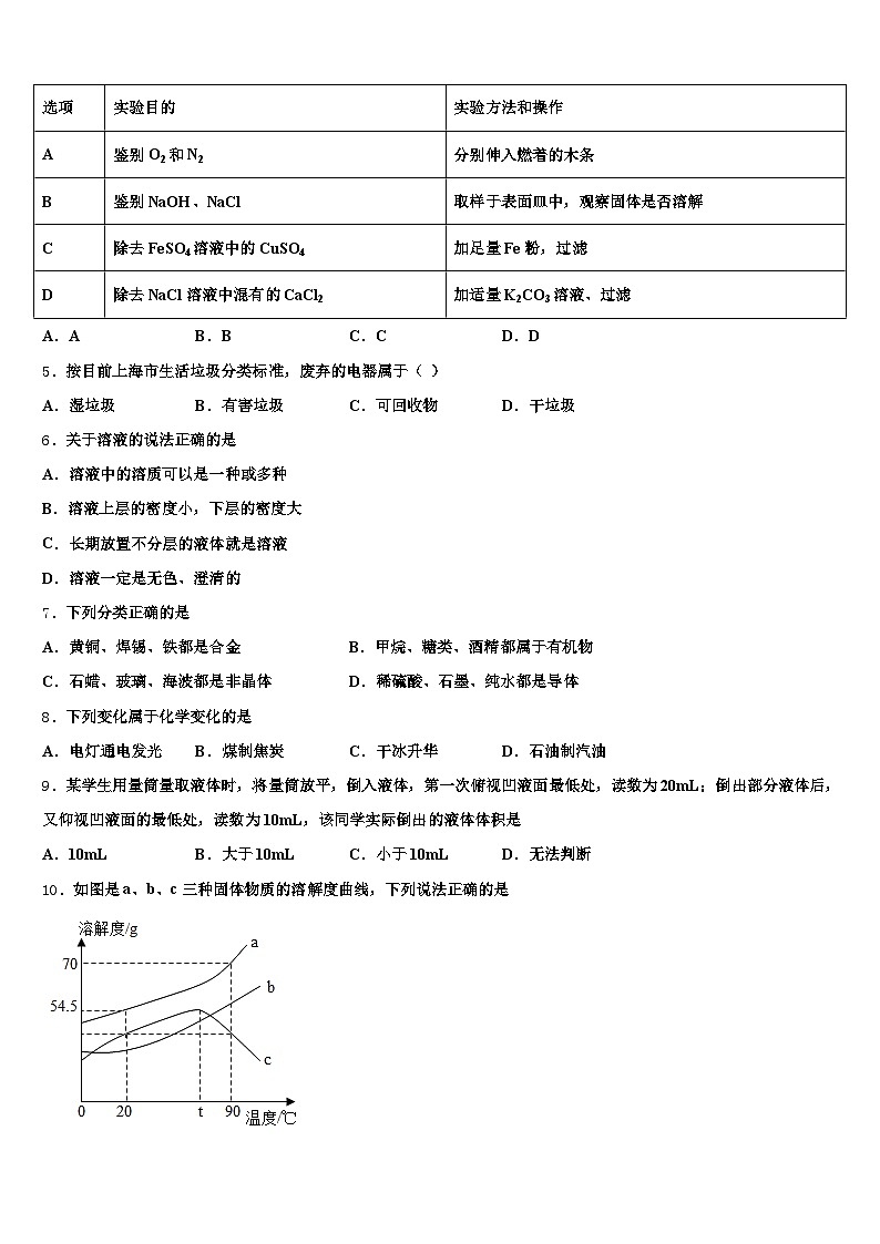 2025-2026学年肇庆市中考化学五模试卷（含答案解析）第2页