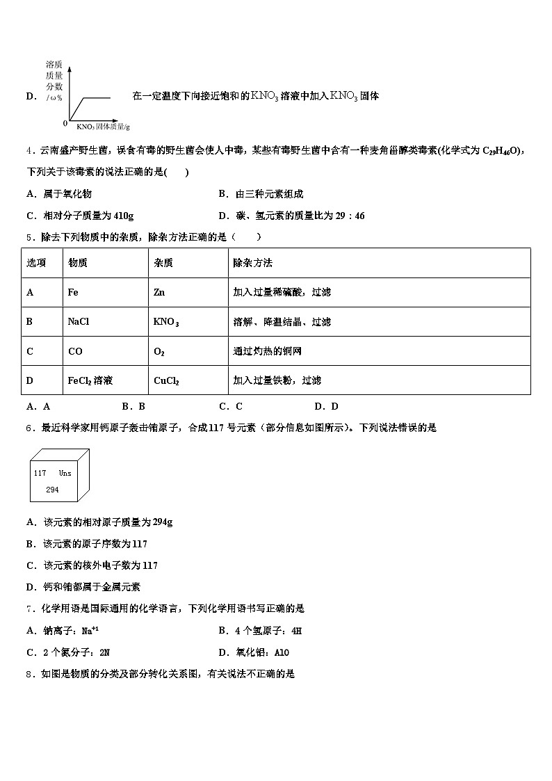 2026届成都市中考化学考试模拟冲刺卷（含答案解析）第2页