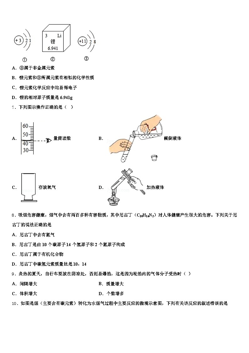 2026届甘肃省张掖市中考化学考试模拟冲刺卷（含答案解析）第2页