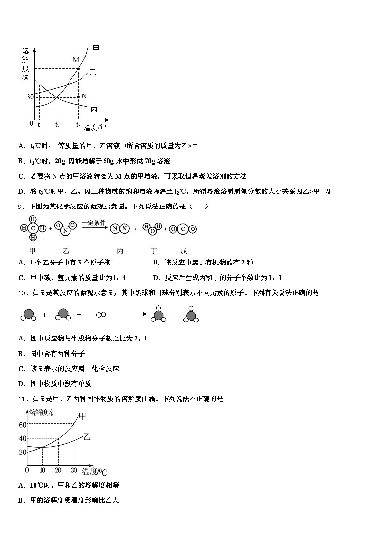 2026年云南省昭通市中考化学考前最后一卷（含答案解析）第3页