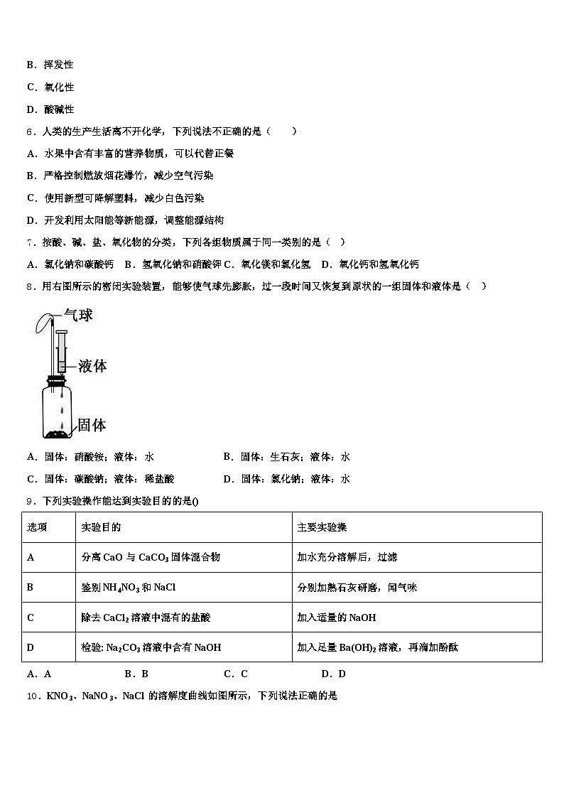 2026年肇庆市中考化学猜题卷（含答案解析）第2页