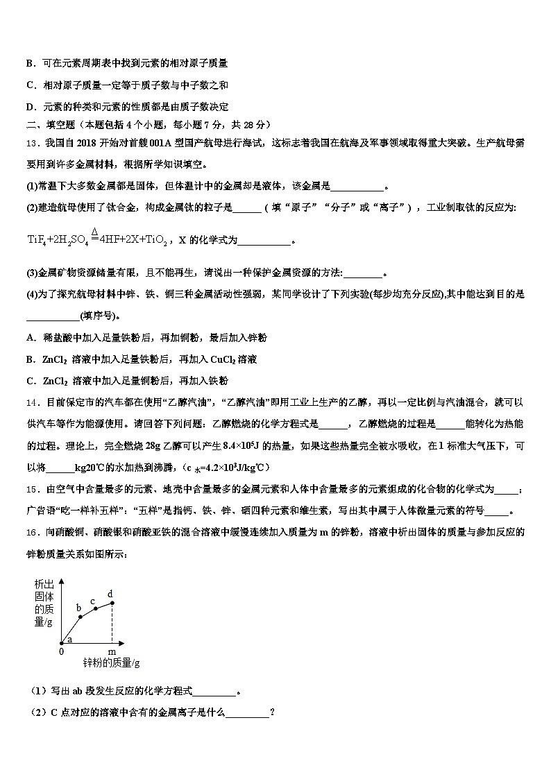 2026届盘锦市中考化学押题卷（含答案解析）第3页