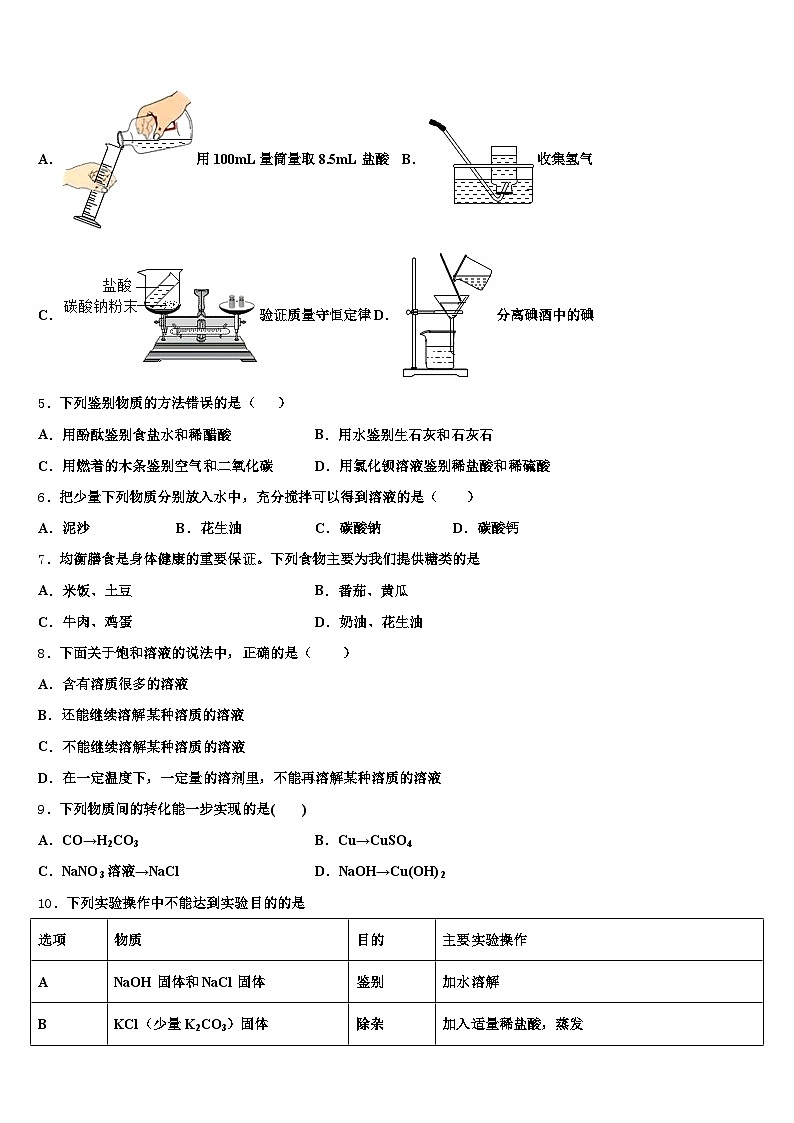2026年淮安市中考押题化学预测卷（含答案解析）第2页