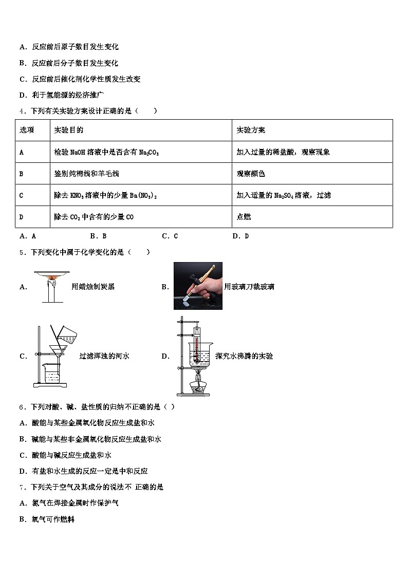 2026届青海省初中化学毕业考试模拟冲刺卷（含答案解析）第2页
