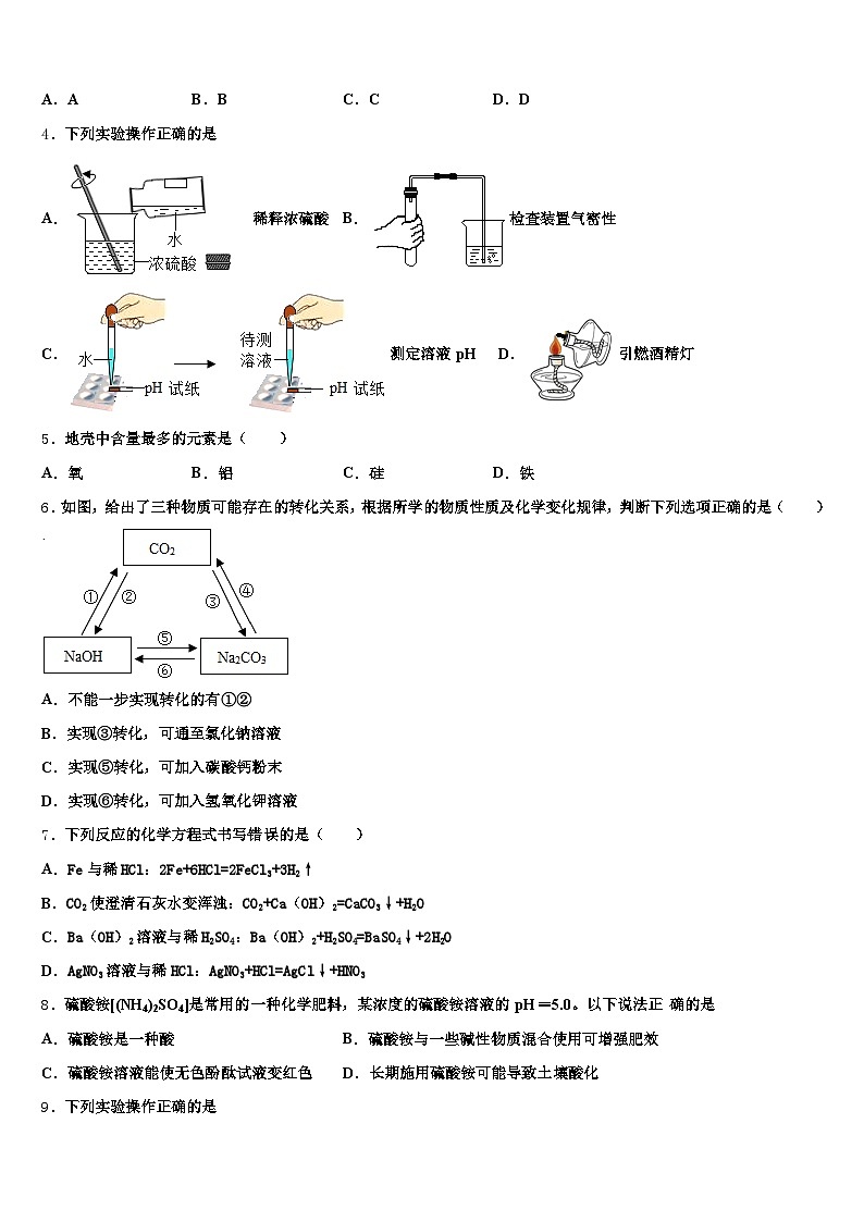 2025-2026学年辽阳市初中化学毕业考试模拟冲刺卷（含答案解析）第2页