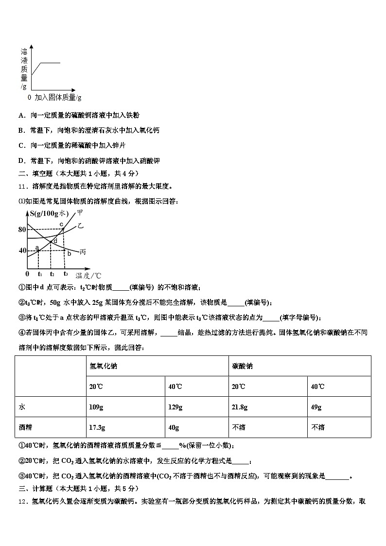 2026年淮南市中考化学最后冲刺浓缩精华卷（含答案解析）第3页
