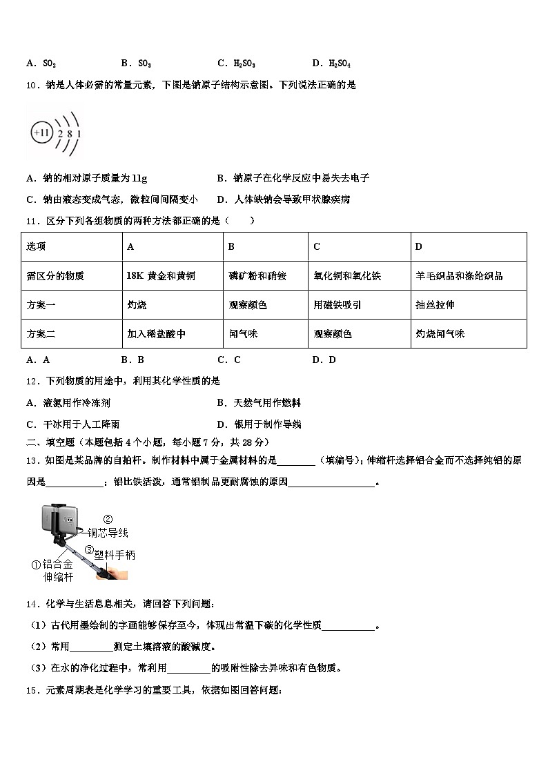 2026年惠州市中考试题猜想化学试卷（含答案解析）第3页