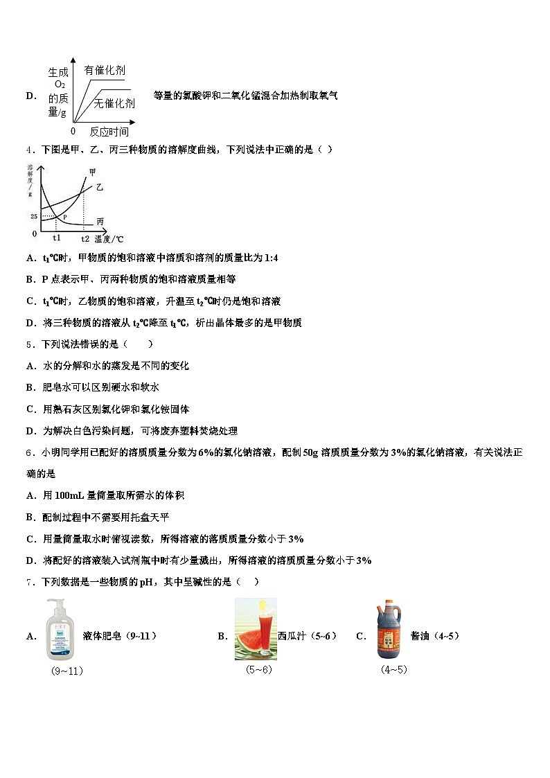 2026年焦作市中考化学押题卷（含答案解析）第2页