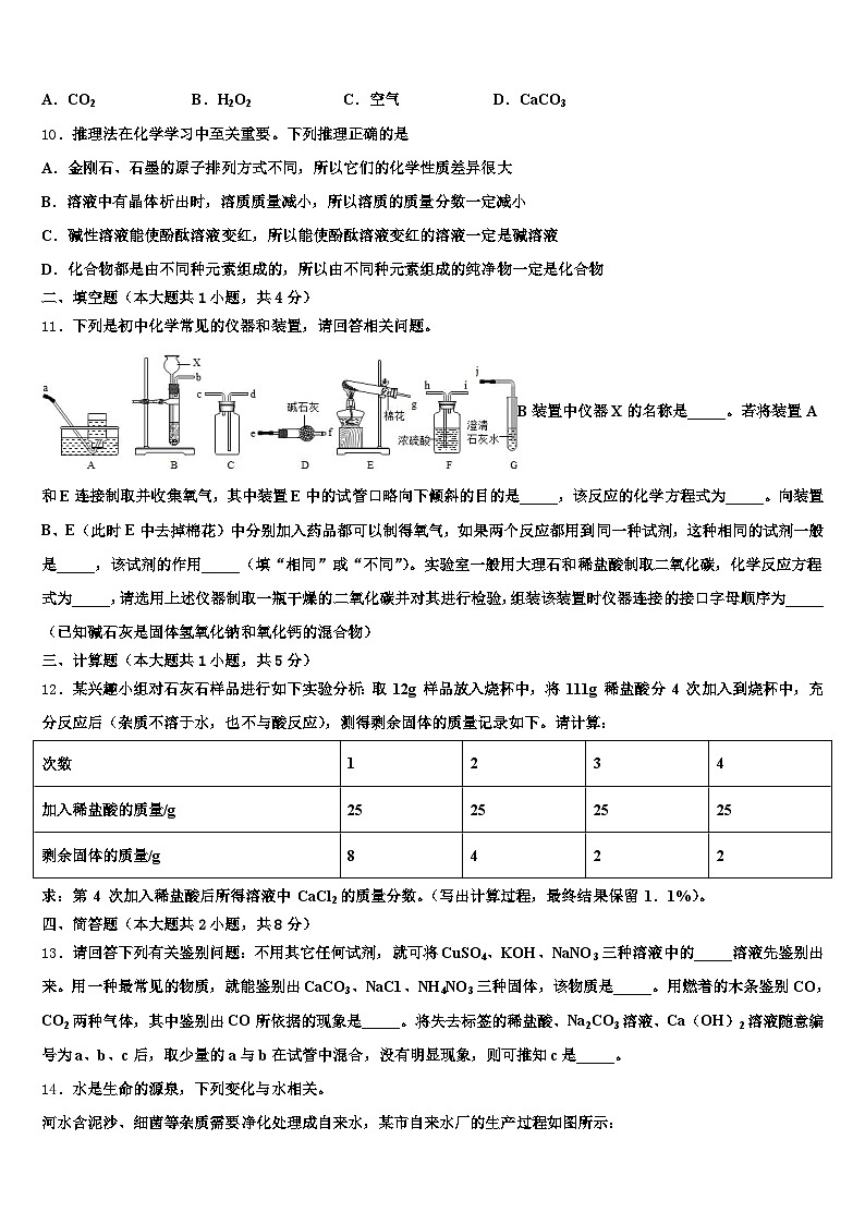 2026年辽源市中考化学仿真试卷（含答案解析）第3页