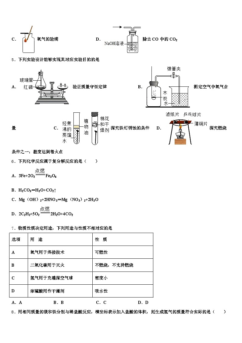 2026年陕西省榆林市中考化学仿真试卷（含答案解析）第2页
