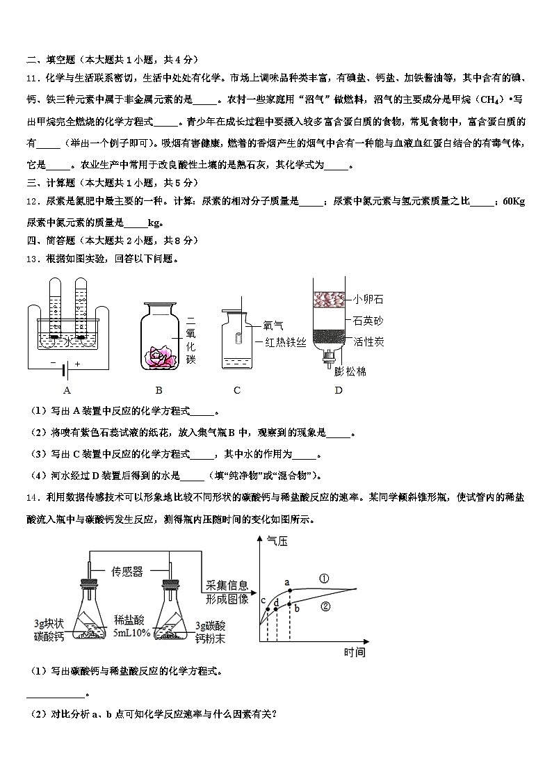 云南省红河哈尼族彝族自治州2025-2026学年中考考前最后一卷化学试卷（含答案解析）第3页
