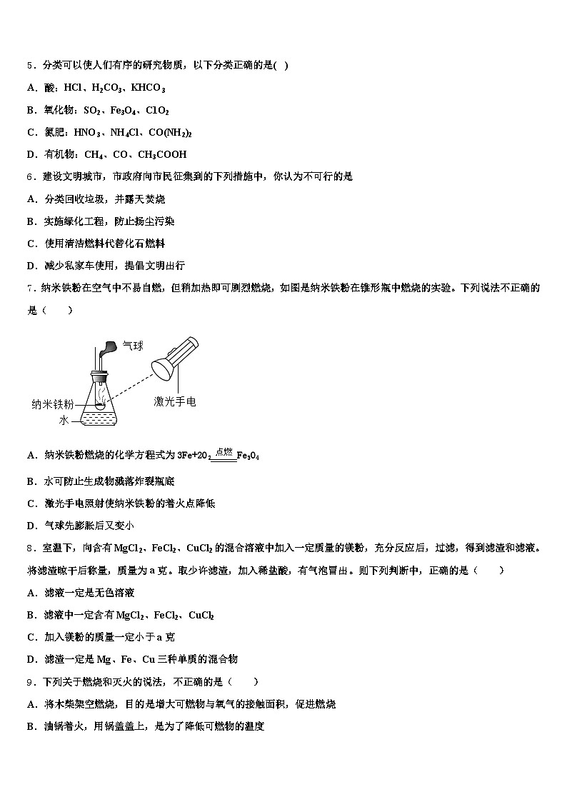 内蒙古自治区兴安盟2026年中考一模化学试题（含答案解析）第2页