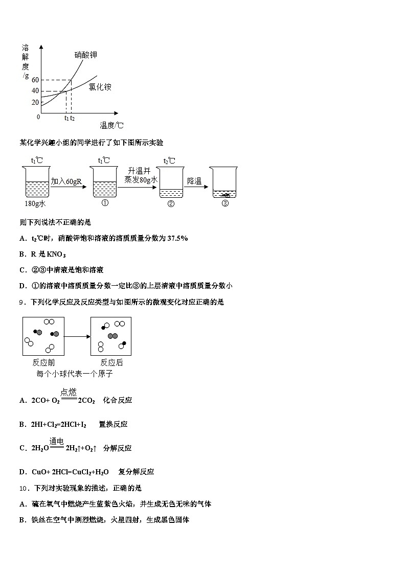 本溪市2025-2026学年中考化学猜题卷（含答案解析）第3页