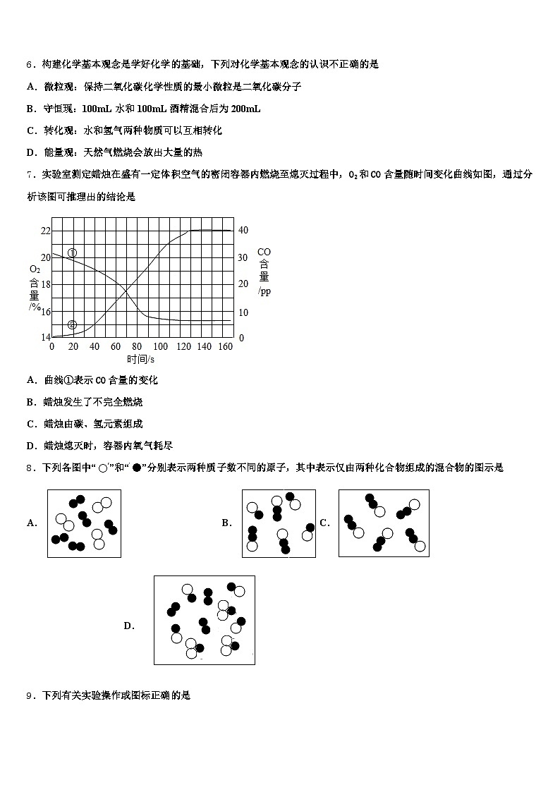 毕节市2026年中考化学模拟精编试卷（含答案解析）第2页