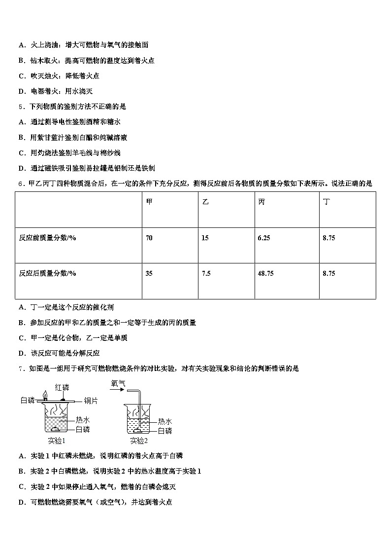 河北省石家庄市2025-2026学年中考四模化学试题（含答案解析）第2页