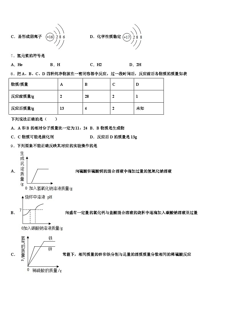 淮安市2025-2026学年中考试题猜想化学试卷（含答案解析）第2页