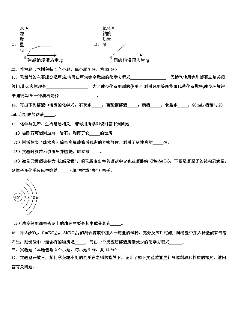 邵阳市2026年中考联考化学试卷（含答案解析）第3页