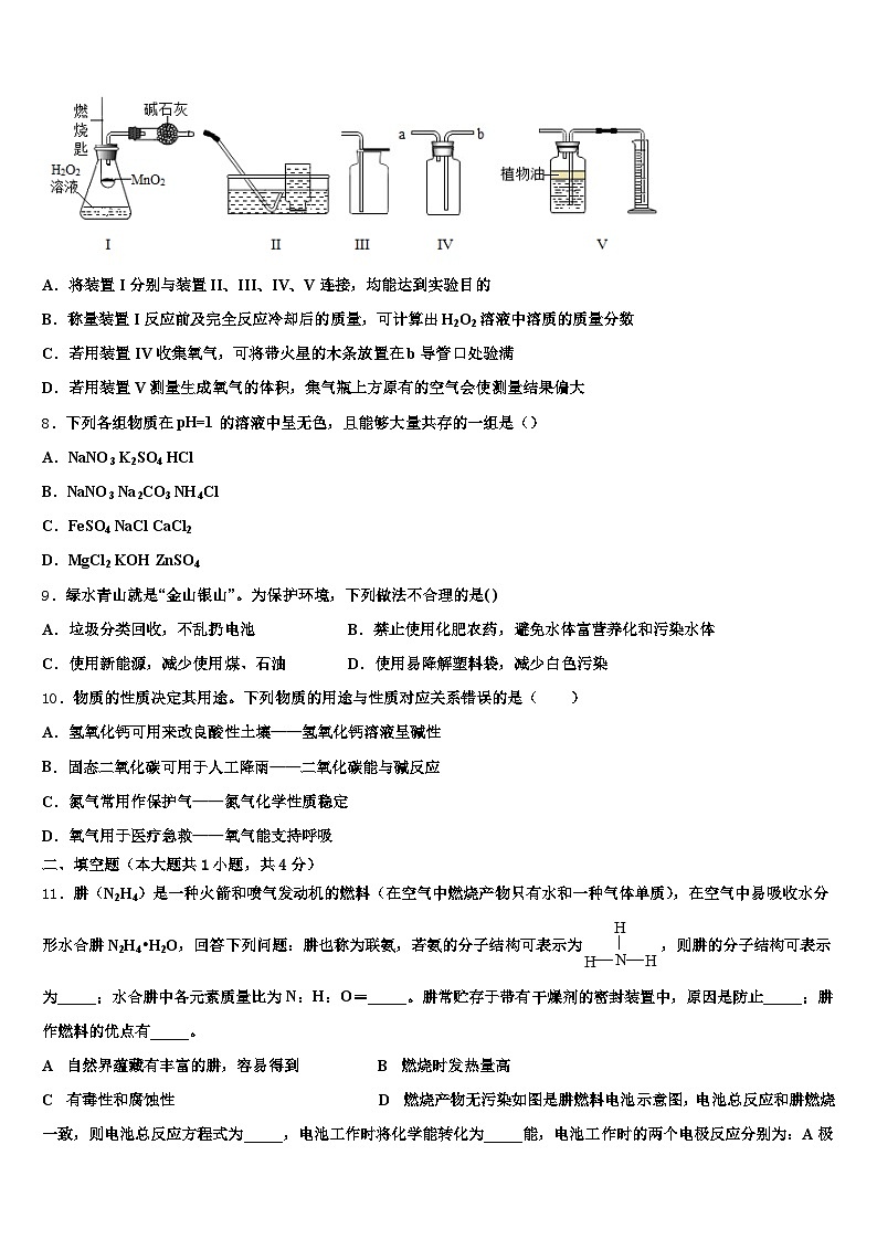 青海省海西蒙古族藏族自治州2026年中考化学对点突破模拟试卷（含答案解析）第3页