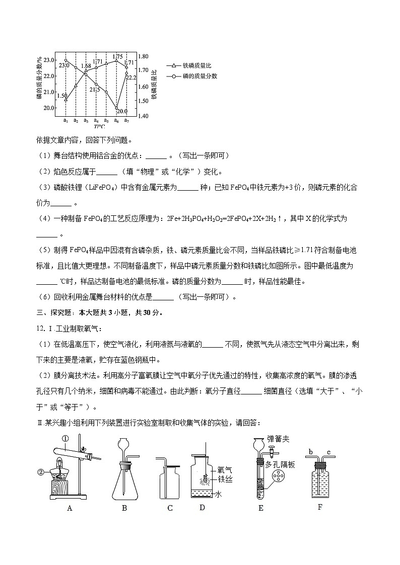 辽宁省盘锦市兴隆台区辽河油田实验中学2025-2026学年九年级（下）开学化学试卷（含答案）第3页