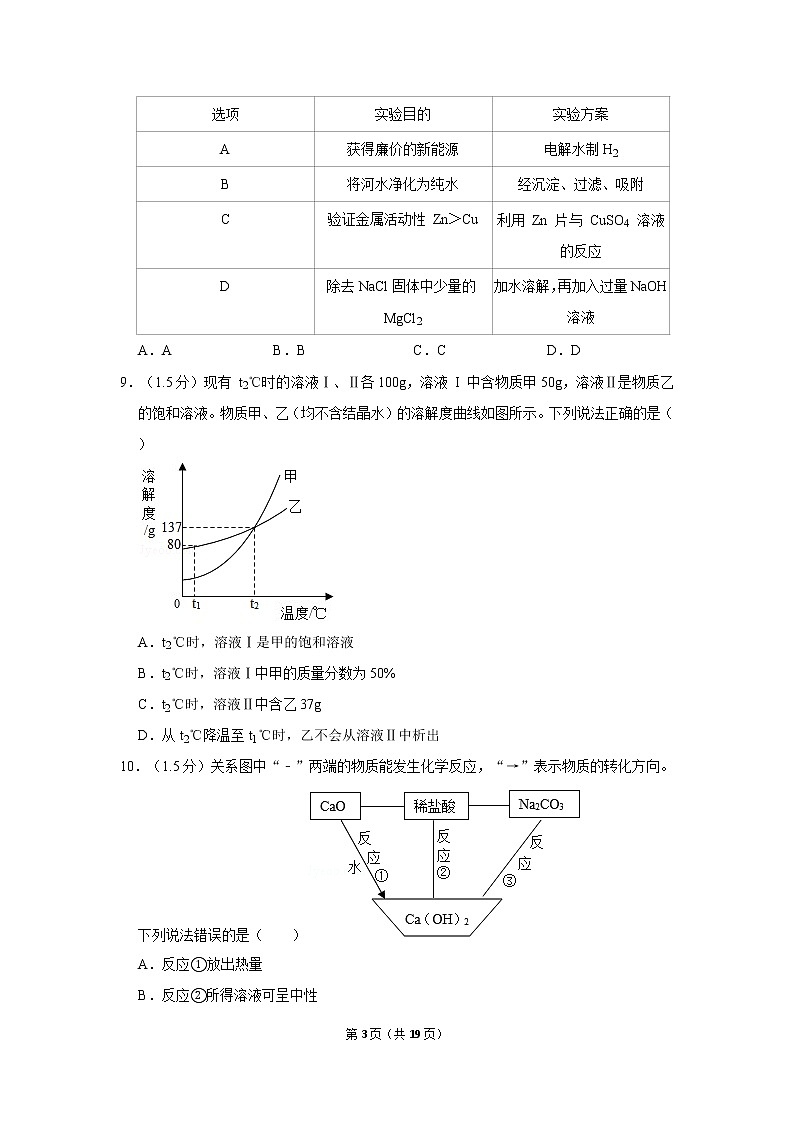 2019年广东省深圳市中考化学试卷第3页